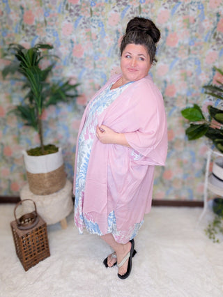 Lorie Vneck TieDye Midi Dress-11- Dress/Romp/Jump-sweet lovely by jen-Styled by Stacked - A Plus Size Women's Boutique in Lakeville, MN