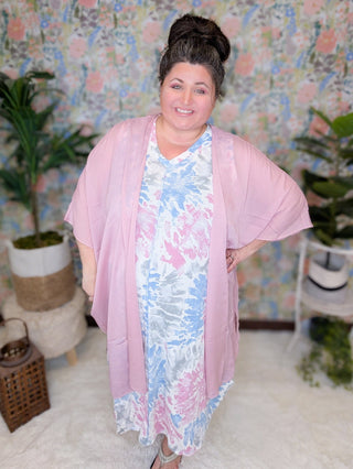 Lorie Vneck TieDye Midi Dress-11- Dress/Romp/Jump-sweet lovely by jen-Styled by Stacked - A Plus Size Women's Boutique in Lakeville, MN