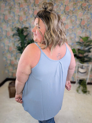 Lumi Pleated Flowy Cami Tank in Solids (9 Colors)-1- ShortSlv/Slvless Tops-ZENANA-Styled by Stacked - A Plus Size Women's Boutique in Lakeville, MN