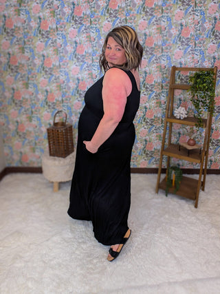 Marion Scoopneck Babydoll Maxi Dress (3 Colors) plus size clothing