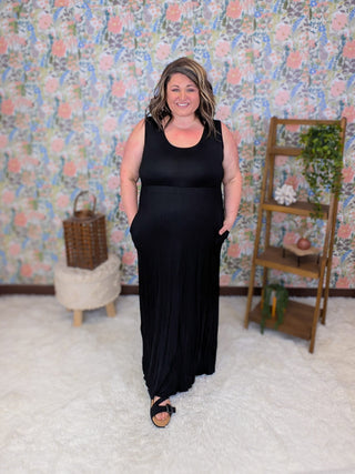 Marion Scoopneck Babydoll Maxi Dress (3 Colors) plus size clothing
