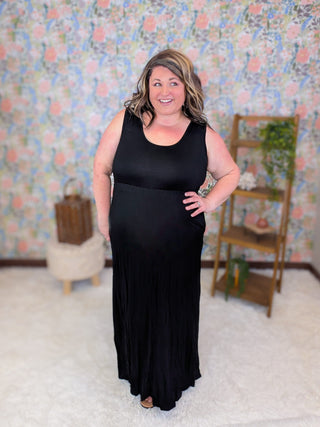 Marion Scoopneck Babydoll Maxi Dress (3 Colors) plus size clothing