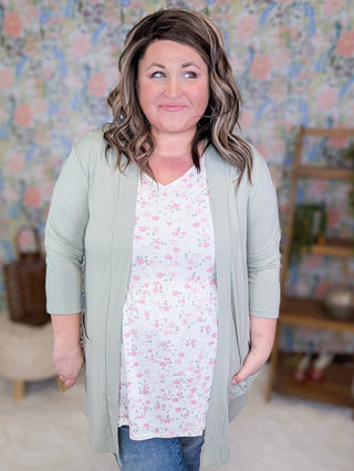 Marissa Mini Ruffle Short Sleeve Top in Pretty in Pink Floral-1- ShortSlv/Slvless Tops-MICHELLE MAE-Styled by Stacked - A Plus Size Women's Boutique in Lakeville, MN