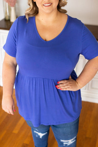 Marissa Short Sleeve Mini Ruffle Tee in Solids (11 colors)-7- Year Round Basic Tops-Michelle Mae-Styled by Stacked - A Plus Size Women's Boutique in Lakeville, MN