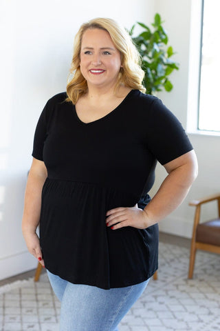 Marissa Short Sleeve Mini Ruffle Tee in Solids (11 colors)-7- Year Round Basic Tops-Michelle Mae-Styled by Stacked - A Plus Size Women's Boutique in Lakeville, MN