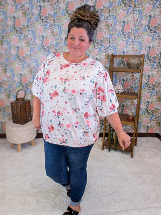 1- ShortSlv/Slvless Tops Maya Cozy Feminine Short Sleeve Top plus size clothing