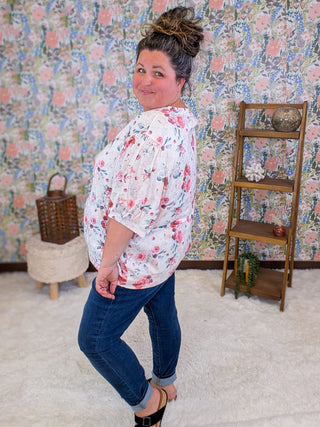 1- ShortSlv/Slvless Tops Maya Cozy Feminine Short Sleeve Top plus size clothing