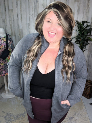 Monica Ribbed Brami w/Built In Bra (3 colors)-1- ShortSlv/Slvless Tops-WHITE BIRCH-Styled by Stacked - A Plus Size Women's Boutique in Lakeville, MN