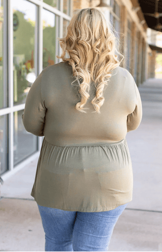 Morgana Luxe Long Sleeve Mini Ruffle Tee (6 colors)-2- Long Sleeve Tops-Michelle Mae-Styled by Stacked - A Plus Size Women's Boutique in Lakeville, MN