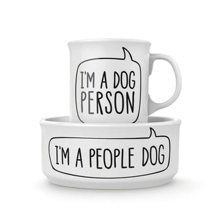 ***Mug + Dog Bowl - Dog Person-12- Accessories & Gifts-Fred & Friends-Styled by Stacked - A Plus Size Women's Boutique in Lakeville, MN