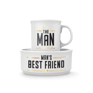***Mug + Dog Bowl - Man's BFF-12- Accessories & Gifts-Fred & Friends-Styled by Stacked - A Plus Size Women's Boutique in Lakeville, MN