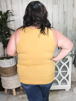 Myra Luxe Vneck Scoop Hem Tank-7- Year Round Basic Tops-zenana-Styled by Stacked - A Plus Size Women's Boutique in Lakeville, MN