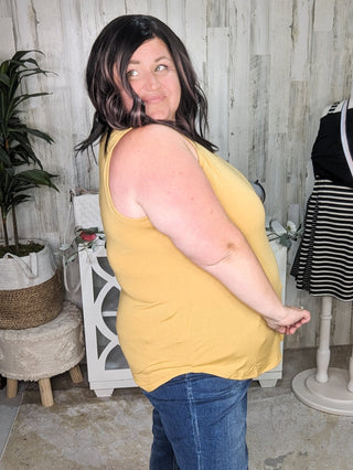 Myra Luxe Vneck Scoop Hem Tank-7- Year Round Basic Tops-zenana-Styled by Stacked - A Plus Size Women's Boutique in Lakeville, MN