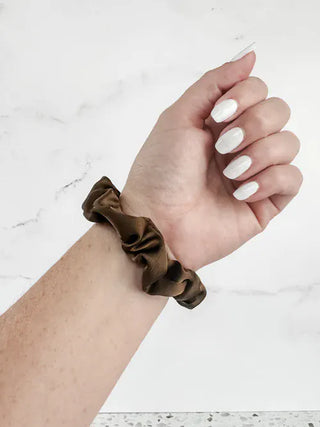 12- Accessories & Gifts Neutral 3 pc Slim Scrunchie Set plus size clothing