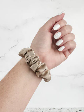 12- Accessories & Gifts Neutral 3 pc Slim Scrunchie Set plus size clothing