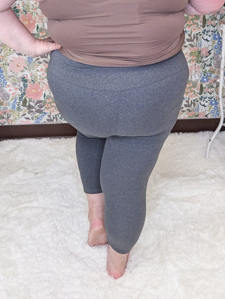 Norah Capri-7/8 Leggings in Solids-8- Legging/Lounge/Bralette-WHITE BIRCH-Styled by Stacked - A Plus Size Women's Boutique in Lakeville, MN
