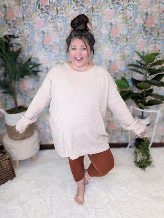 Norah Capri-7/8 Leggings in Solids-8- Legging/Lounge/Bralette-WHITE BIRCH-Styled by Stacked - A Plus Size Women's Boutique in Lakeville, MN