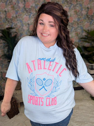 Not That Athletic Sports Club Tee-6- Graphic Tops-inked up apparel-Styled by Stacked - A Plus Size Women's Boutique in Lakeville, MN