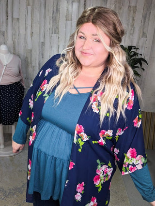 Oaklynn Solid Tiered Top w/Strappy Detail (5 colors)-2- Long Sleeve Tops-BE STAGE-Styled by Stacked - A Plus Size Women's Boutique in Lakeville, MN