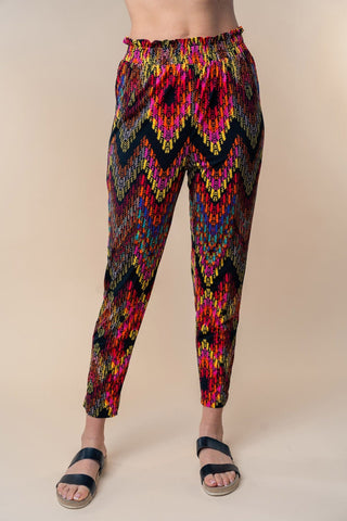 Parker Chevron Print 2 Pc Set-1- ShortSlv/Slvless Tops-WHITE BIRCH-Styled by Stacked - A Plus Size Women's Boutique in Lakeville, MN