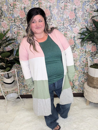 Phoebe Colorblock Comfy Duster Cardigan-4- Overlayer Tops-HAPTICS-Styled by Stacked - A Plus Size Women's Boutique in Lakeville, MN
