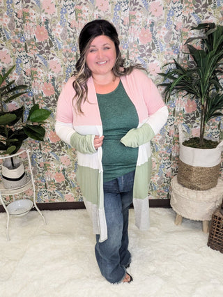 Phoebe Colorblock Comfy Duster Cardigan-4- Overlayer Tops-HAPTICS-Styled by Stacked - A Plus Size Women's Boutique in Lakeville, MN