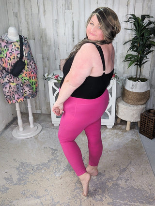 Plus Size "No Crotch Seam" Butter Leggings in Solids-8- Legging/Lounge/Bralette-rae mode-Styled by Stacked - A Plus Size Women's Boutique in Lakeville, MN