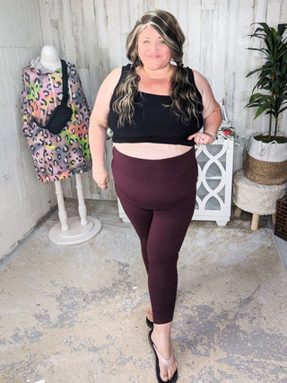 Plus Size "No Crotch Seam" Butter Leggings in Solids-8- Legging/Lounge/Bralette-rae mode-Styled by Stacked - A Plus Size Women's Boutique in Lakeville, MN