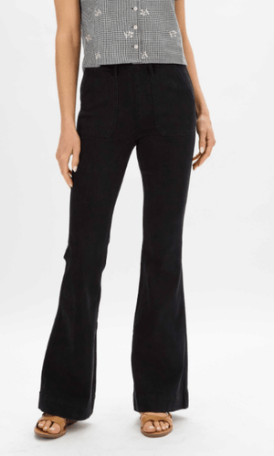 Judy Blue Pull On Black Trouser Flare Jeans