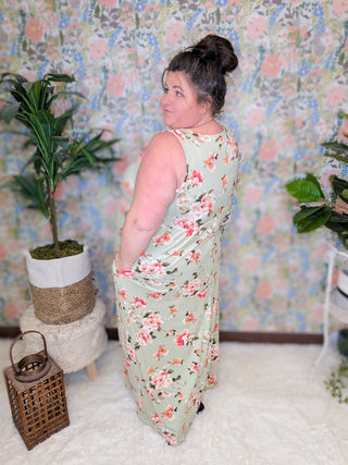 Rachel Floral Maxi Dress w/Pockets (2 colors)-11- Dress/Romp/Jump-HAPTICS-Styled by Stacked - A Plus Size Women's Boutique in Lakeville, MN
