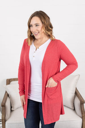 Triple Stretch Solid Ribbed Cardigan CARDIGAN Michelle Mae 