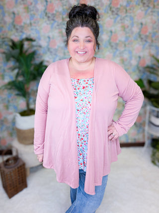 Reese Wide Strap Cami Tank in Ditsy Floral on Aqua-1- ShortSlv/Slvless Tops-WHITE BIRCH-Styled by Stacked - A Plus Size Women's Boutique in Lakeville, MN
