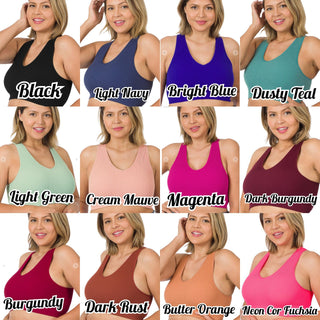 Remi Ribbed V-Neck Brami/Bralette-8- Legging/Lounge/Bralette-zenana-Styled by Stacked - A Plus Size Women's Boutique in Lakeville, MN