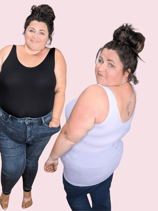 Reversible Wide Strap Long Tank (24 COLORS)-5- Year Round Underlayers-YELETE-Styled by Stacked - A Plus Size Women's Boutique in Lakeville, MN