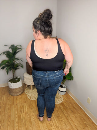 Reversible Wide Strap Long Tank (24 COLORS)-5- Year Round Underlayers-YELETE-Styled by Stacked - A Plus Size Women's Boutique in Lakeville, MN