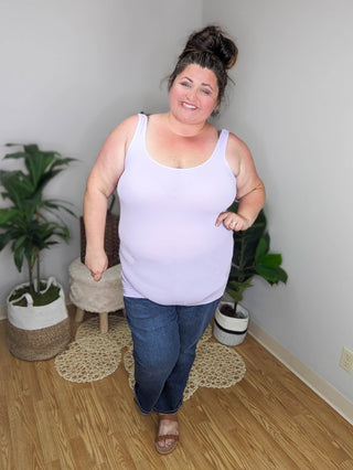 Reversible Wide Strap Long Tank (24 COLORS)-5- Year Round Underlayers-YELETE-Styled by Stacked - A Plus Size Women's Boutique in Lakeville, MN
