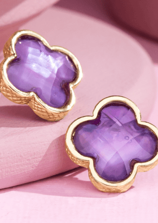 Rounded Clover Earrings- 6 colors-12- Accessories & Gifts-urbanista-Styled by Stacked - A Plus Size Women's Boutique in Lakeville, MN