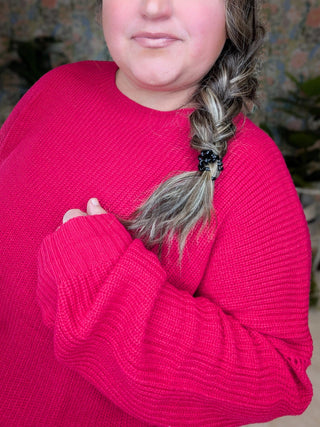 Rowan Slouchy Dolman Sweater (2 colors)-2- Long Sleeve Tops-WHITE BIRCH-Styled by Stacked - A Plus Size Women's Boutique in Lakeville, MN