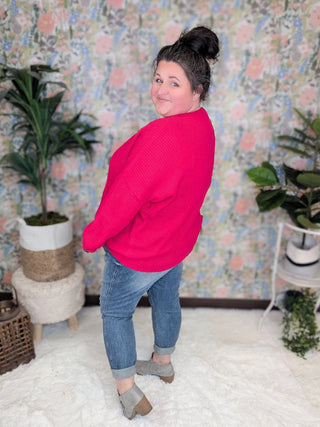 Rowan Slouchy Dolman Sweater (2 colors)-2- Long Sleeve Tops-WHITE BIRCH-Styled by Stacked - A Plus Size Women's Boutique in Lakeville, MN