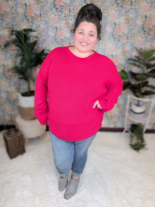 Rowan Slouchy Dolman Sweater (2 colors)-2- Long Sleeve Tops-WHITE BIRCH-Styled by Stacked - A Plus Size Women's Boutique in Lakeville, MN