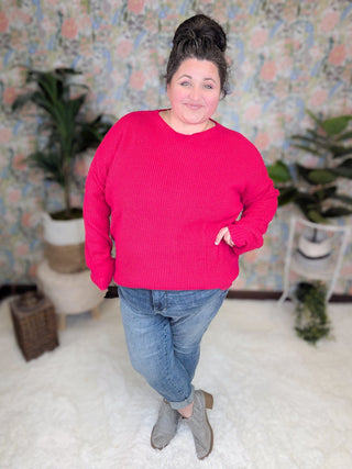 Rowan Slouchy Dolman Sweater (2 colors)-2- Long Sleeve Tops-WHITE BIRCH-Styled by Stacked - A Plus Size Women's Boutique in Lakeville, MN