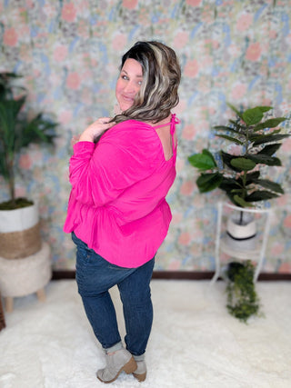 Seraphina Square Neck Babydoll (2 Colors)-2- Long Sleeve Tops-WHITE BIRCH-Styled by Stacked - A Plus Size Women's Boutique in Lakeville, MN