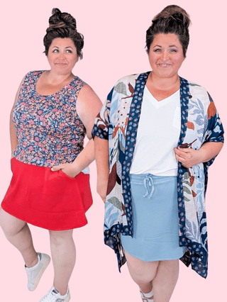 11- Dress/Romp/Jump Serena Luxe Scuba Skort w/Pockets (4 COLORS) plus size clothing