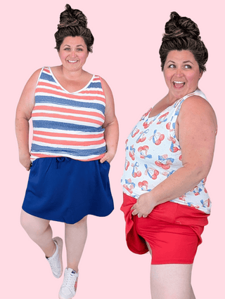 11- Dress/Romp/Jump Serena Luxe Scuba Skort w/Pockets plus size clothing
