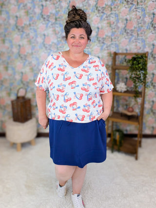 11- Dress/Romp/Jump Serena Luxe Scuba Skort w/Pockets plus size clothing