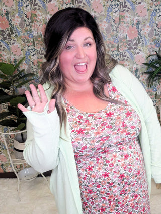 Sienna Brushed Waffle Hooded Cardigan w/Pockets-2- Long Sleeve Tops-Michelle Mae-Styled by Stacked - A Plus Size Women's Boutique in Lakeville, MN