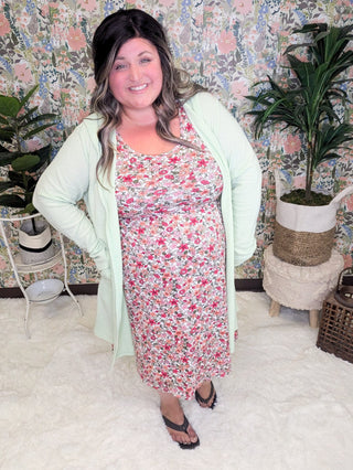 Sienna Brushed Waffle Hooded Cardigan w/Pockets-2- Long Sleeve Tops-Michelle Mae-Styled by Stacked - A Plus Size Women's Boutique in Lakeville, MN