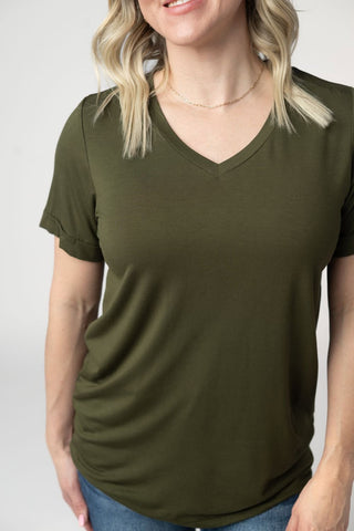 Sophie Perfect Vneck Tee in Solids (11 Colors)