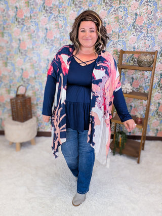Oaklynn Long Sleeve Babydoll w/Strappy Detail