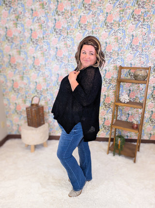 Sable Ribbon Yarn Slouchy Sweater in Solids (4 Colors)